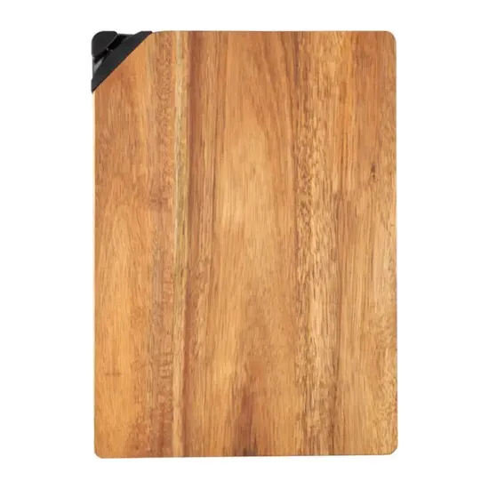 Tabla de cortar de acacia de la tabla de cortar de la cocina al por mayor de encargo de alta calidad con los sacapuntas