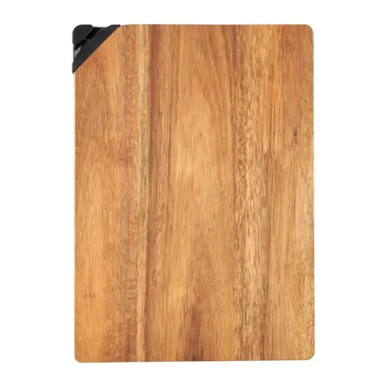 Tabla de cortar de acacia de la tabla de cortar de la cocina al por mayor de encargo de alta calidad con los sacapuntas