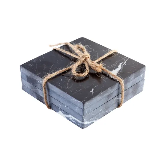 Juegos de posavasos de mármol redondos blancos multiusos para bebidas calientes y centros de mesa decorativos
