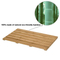 Alfombra de ducha de bambú impermeable natural grande