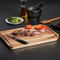 Tabla para cortar y servir de madera de acacia extra grande con ranura para jugo