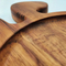 Juego de 2 bandejas y platos de madera de acacia con forma de animal