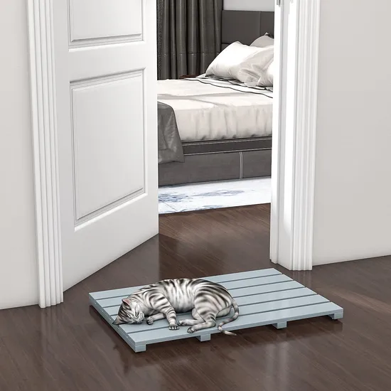 Alfombrilla de ducha de bambú antideslizante para el suelo del baño