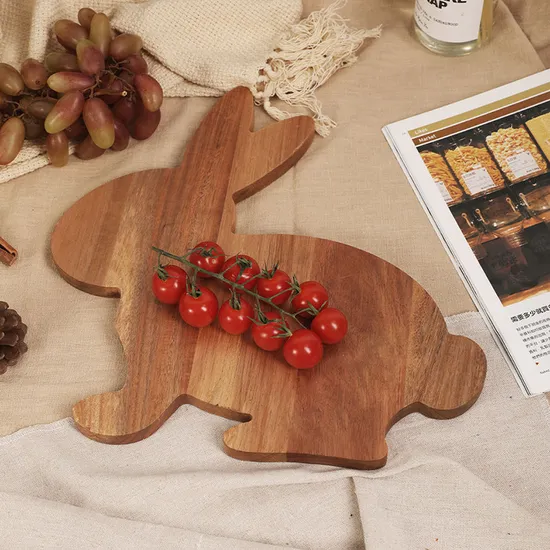 Christams Gift Bandeja de madera de acacia para servir queso