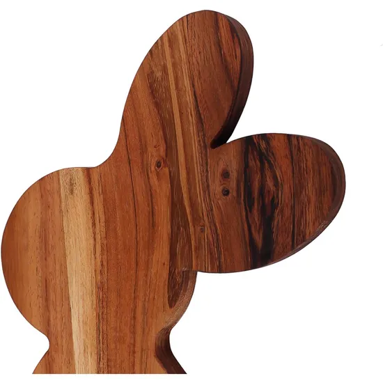 Tablas de cortar de madera personalizadas con forma de conejito y tablas para servir embutidos