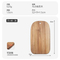 Práctica tabla de cortar de madera de Acacia de doble cara para cocina