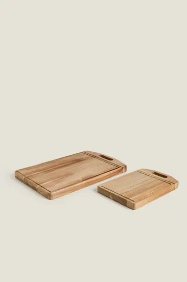 Bloque de madera grueso de las tablas de cortar de la cocina de encargo de la fábrica al por mayor con la manija
