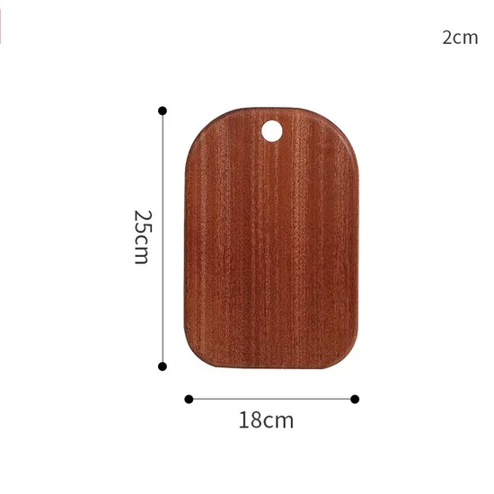 Productos de cocina Juego de 3 tablas de cortar de madera de ébano con orificio para colgar