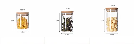 Comercio al por mayor 100ml 150ml 240ml tarro de especias de vidrio Spice Rack para cocina