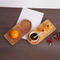 Bandeja para servir desayuno de madera de bambú con taza de café de cerámica