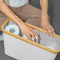 Cesta de almacenamiento de papel higiénico de baño de color blanco