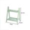Escalera plegable de 2 niveles, soporte de madera para plantas, exhibición de macetas de madera para jardín