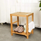 Taburete de bambú impermeable para almacenamiento de baño, taburete de baño, taburete para cambiar zapatos