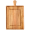 Tabla rectangular para quesos de madera de acacia, tabla para embutidos con mango