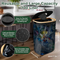 Comercio al por mayor Fodable e impermeable Oval bambú colección de artículos diversos de tela cubo para botellas y latas de almacenamiento