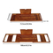 Organizador de ducha de madera de teca ajustable, estante de baño extensible, bandeja Caddy para bañera