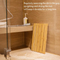 Alfombrilla de baño de bambú antideslizante, alfombrilla de ducha para baño