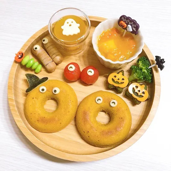 Plato infantil de bambú de forma redonda con succión para el hogar