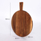 Tabla de cortar alimentos de madera personalizada con asa