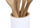 Juego de utensilios de cocina de madera Eco Bamboo con soporte redondo