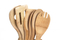 Personalice el juego de utensilios de cocina y soporte de bambú cuadrado para cocina