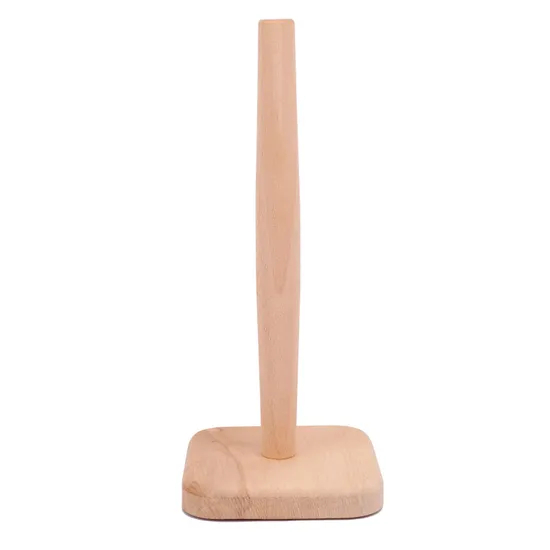 Soporte de papel higiénico de baño con succión de madera de haya con organizador de soporte de papel en rollo