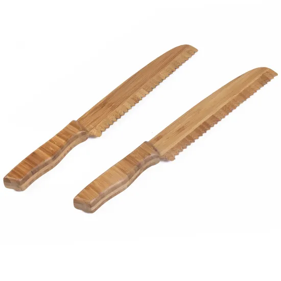Cuchillo para untar mantequilla de bambú personalizado al por mayor para cocina