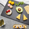 Tabla de servir de pizarra para aperitivos de queso y carne