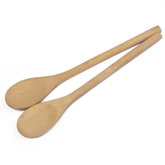 Cuchara de cocina de madera de bambú con mango redondo