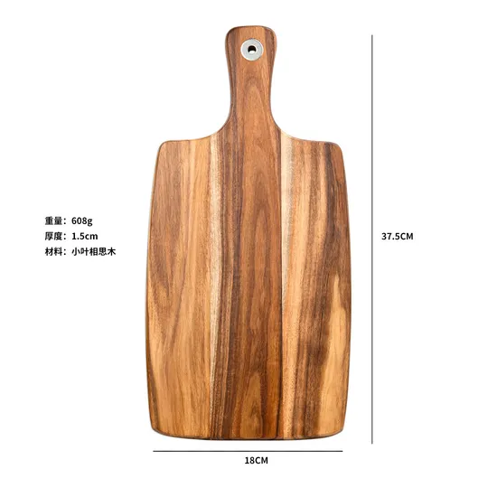 Productos de cocina al por mayor Tabla de cortar queso de madera de Acacia con mango