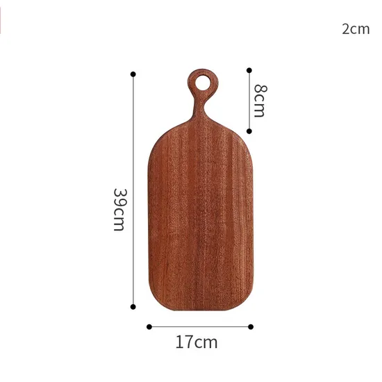 Juego de 2 tablas para queso de madera de ébano de alta resistencia