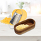 Rallador de queso de acero inoxidable con recipiente de madera rallador manual Mini rallador