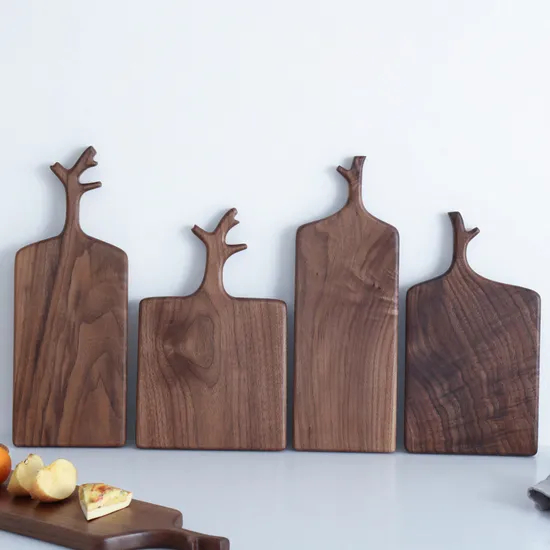 Fuente multiusos de nueces orgánicas para servir queso y pan