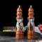 Molinillo de pimienta manual de madera maciza, versátil, con forma de faro, para el hogar