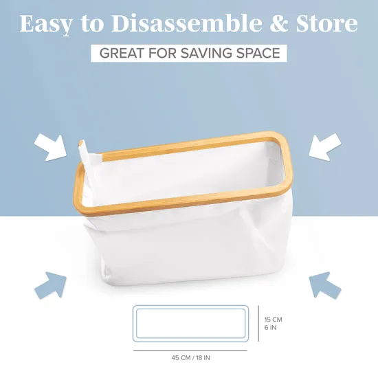Cesta de almacenamiento de papel higiénico de baño de color blanco