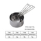 Juego de cuchara medidora de líquido y polvo seco de acero inoxidable para cocina