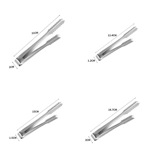 Pinzas multifuncionales para barbacoa de acero inoxidable, pinzas para comida frita, pinzas de cocina
