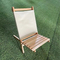 Silla relajante portátil plegable de madera de haya, silla de Camping para terraza, jardín, patio trasero y césped, hoguera (haya)