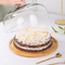 Soporte para pasteles redondo de bambú para uso doméstico vintage con tapa Bulkbuy