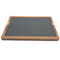 Plato rectangular de madera de Acacia para servir, tabla de servir de pizarra para carne, postres y queso