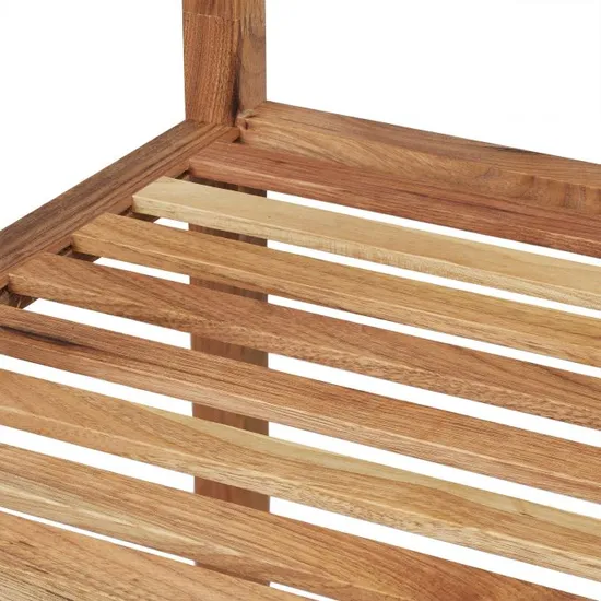 Muebles de baño Estante de baño de madera de acacia independiente de 4 niveles Estante de baño con 4