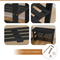 Estante de bambú de la organización de la entrada del organizador del banco de almacenamiento de madera del estante de bambú negro del zapato