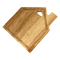 Tabla para servir de madera de acacia Houseshape, tabla para cortar frutas con orificio para colgar
