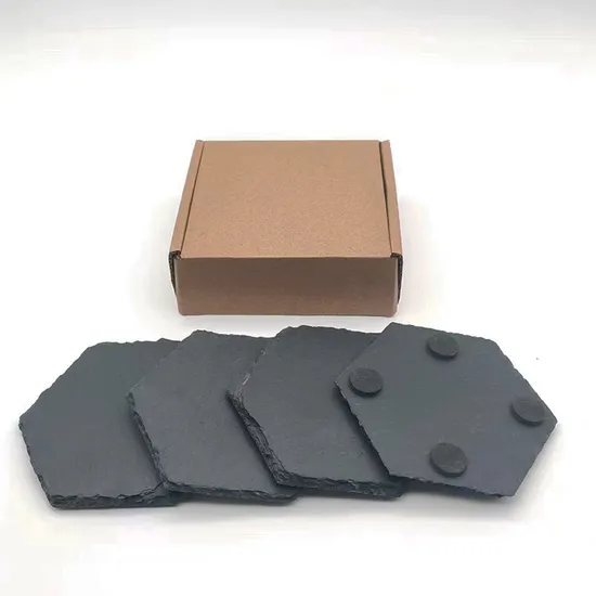 Juego de posavasos de pizarra con forma de corazón de estilo rústico para cocinas campestres
