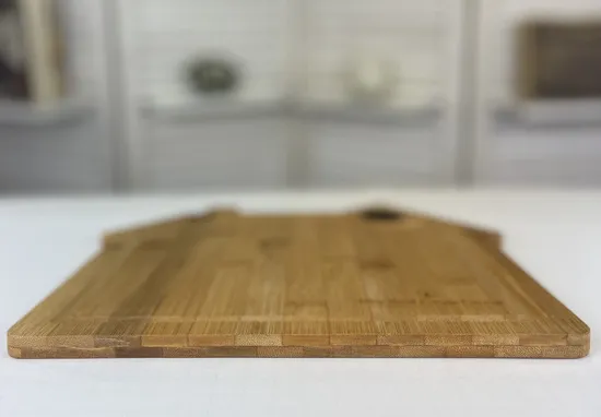 Tabla de cortar de bambú única con forma de casa, perfecta para regalar