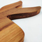 Tabla de quesos y juego de servir de madera de acacia antideslizante de primera calidad