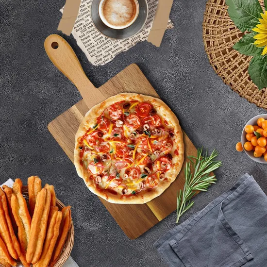 Tabla para cortar y servir de madera de acacia de primera calidad para entusiastas de la cocina