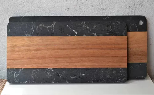 Tabla de cortar de mármol Tabla de cortar de madera para pan y fruta