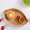 Plato decorativo para servir y comida de madera de haya con forma de coche para aperitivos y dulces