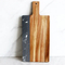 Tabla para cortar queso de mármol y madera con juego de 3 cuchillos
